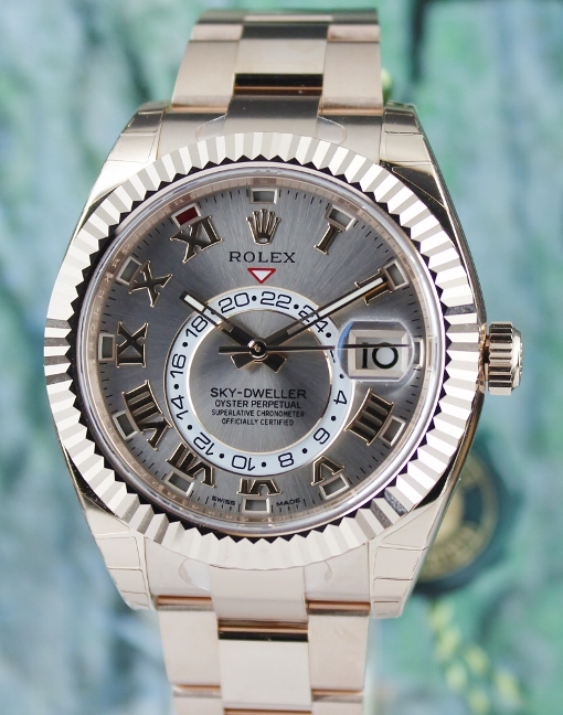 (image for) UNWORN ROLEX 18K EVEROSE GOLD SKY DWELLER / 326935